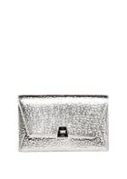 Akris Anouk Hammered Leather Envelope Clutch