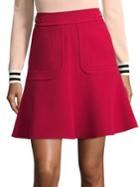 Redvalentino Belt Detailed A-line Skirt
