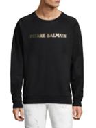 Pierre Balmain Graphic Logo Cotton Sweatshirt