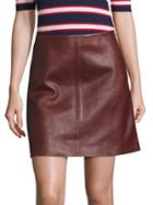Set Leather Mini Skirt