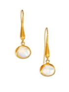 Gurhan Amulet Moonstone & 24k Gold Drop Earrings