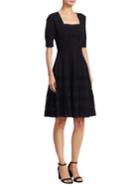 Carven Knitted Fit-and-flare Dress