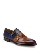 Saks Fifth Avenue Collection By Magnanni Leather Double Monkstrap Loafers