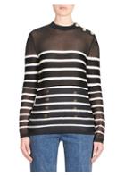 Balmain Breton Stripe Wool Sweater
