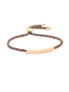 Monica Vinader Linear Friendship Bracelet/rose Gold