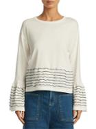See By Chloe Cotton Bell Sleeve Top