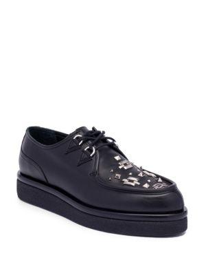 Valentino Studded Leather Oxfords