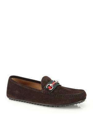 Gucci Suede Web Drivers