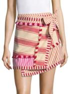 Dodo Bar Or Hoze Asymmetric Striped Skirt
