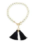 Kate Spade New York Grand Bazaar Faux Pearl Tassel Necklace