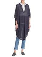 Brunello Cucinelli Silk & Linen Kimono Top