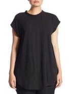Eileen Fisher, Plus Size Short-sleeve Silk Tunic