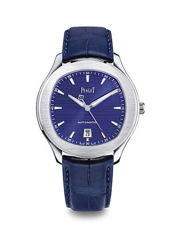 Piaget Polo S Stainless Steel Alligator Strap Watch