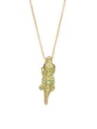 Kate Spade New York Swamped Pave Alligator Mini Pendant Necklace