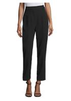 Rebecca Taylor Crepe Pleated Ankle Pants