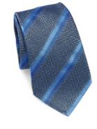 Giorgio Armani Blue Wide Stripe Tie