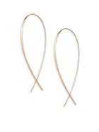 Lana Jewelry 15 Yr. Anniversary 14k Rose Gold Threader Earrings