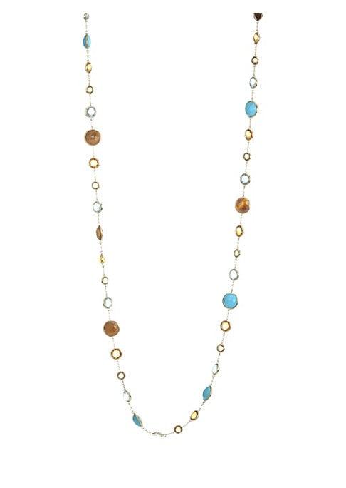 Ippolita Lollipop 18k Yellow Gold Multi-stone Lollitini Long Necklace