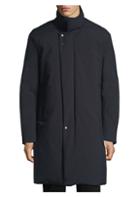 Solid Homme Funnelneck Down Puffer Coat