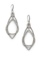 Abs By Allen Schwartz Jewelry Pave Double Loop Earrings