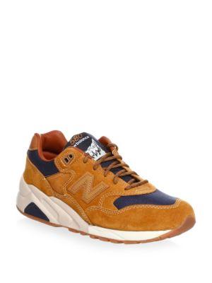 New Balance Suede & Mesh Contrast Sneakers
