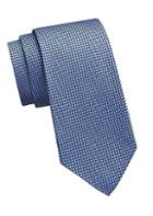 Ralph Lauren Purple Label Blue Bond Silk Geometric Tie