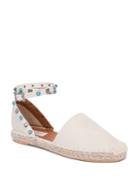 Valentino Rockstud Rolling Leather D'orsay Espadrille Flats