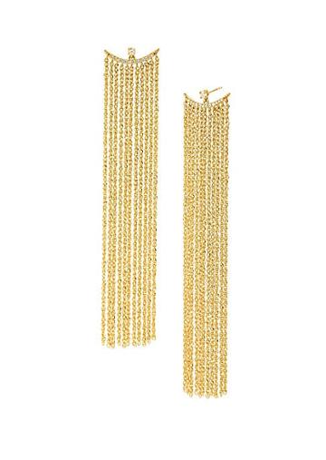 Celara 14k Yellow Gold & Diamond Fringe Earrings