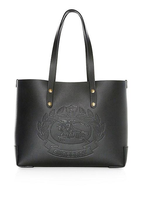 Burberry Small Crest-embossed Tote