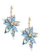 Alexis Bittar Lucite Large Abstract Poppy-print Flower Earrings