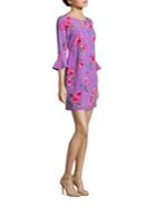 Laundry By Shelli Segal Floral Printed Crepe Dress