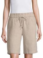 Eileen Fisher Undyed Linen Shorts