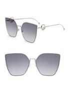 Fendi 63mm Oversized Geometric Sunglasses