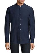 John Varvatos Mandarin Collar Button-down Shirt
