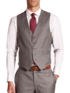 Saks Fifth Avenue Collection By Samuelsohn Textured Wool Vest