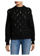 Rebecca Taylor Embellished Wool-blend Sweater