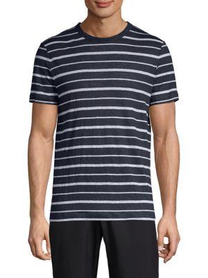 Theory Stripe Linen T-shirt