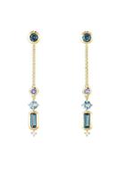 David Yurman Novella Hamtpon Gemstone & Diamond Drop Earrings