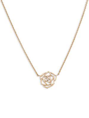 Piaget Rose Diamond & 18k Yellow Gold Pendant Necklace