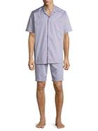 Hanro Short-sleeve Cotton Pajamas