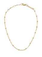 Zoe Chicco 14k Yellow Gold Beaded Chain Anklet