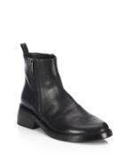Ann Demeulemeester Side-zip Leather Ankle Boots