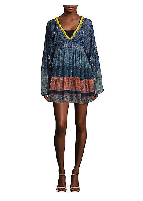 Hemant & Nandita Tiered Silk Tunic Dress