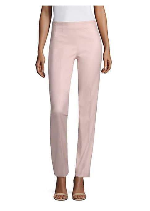 Piazza Sempione Cotton Sateen Flat-front Pants