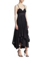 3.1 Phillip Lim Asymmetrical Silk Midi Dress
