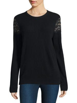 Equipment Shane Lace Shoulder Wool Sweater