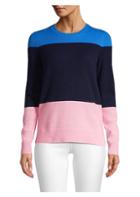 Saks Fifth Avenue Collection Color Block Cashmere Sweater