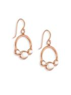 Ippolita Ipp Rose Rock Candy Clear Quartz & 18k Rose Gold Mini Door Knocker Earrings