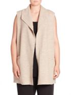 Eileen Fisher, Plus Size Long Wool Vest