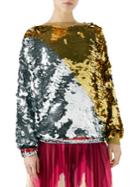 Gucci Gold And Silver Sequin Top